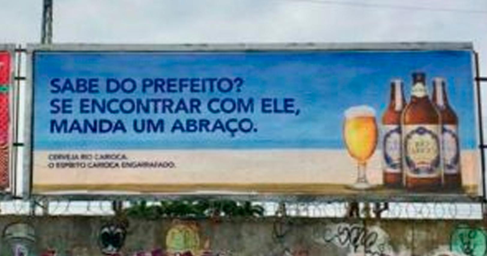 Cerveja Rio Carioca procura prefeito da cidade