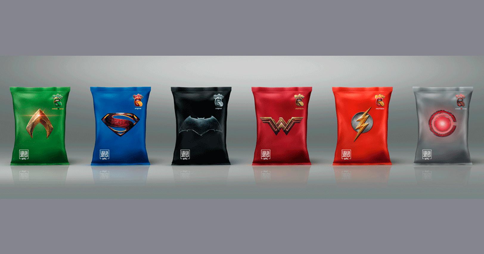 Ruffles lança embalagens inspiradas na Liga da Justiça para o CCXP 2017